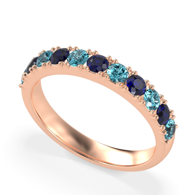 Half Eternity Classic Prong Set Udara Band
