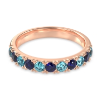 Half Eternity Classic Prong Set Udara Band