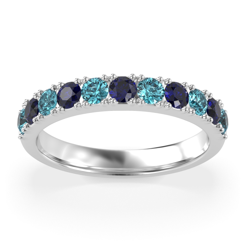 Half Eternity Classic Prong Set Udara Band