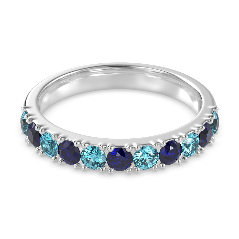 Half Eternity Classic Prong Set Udara Band