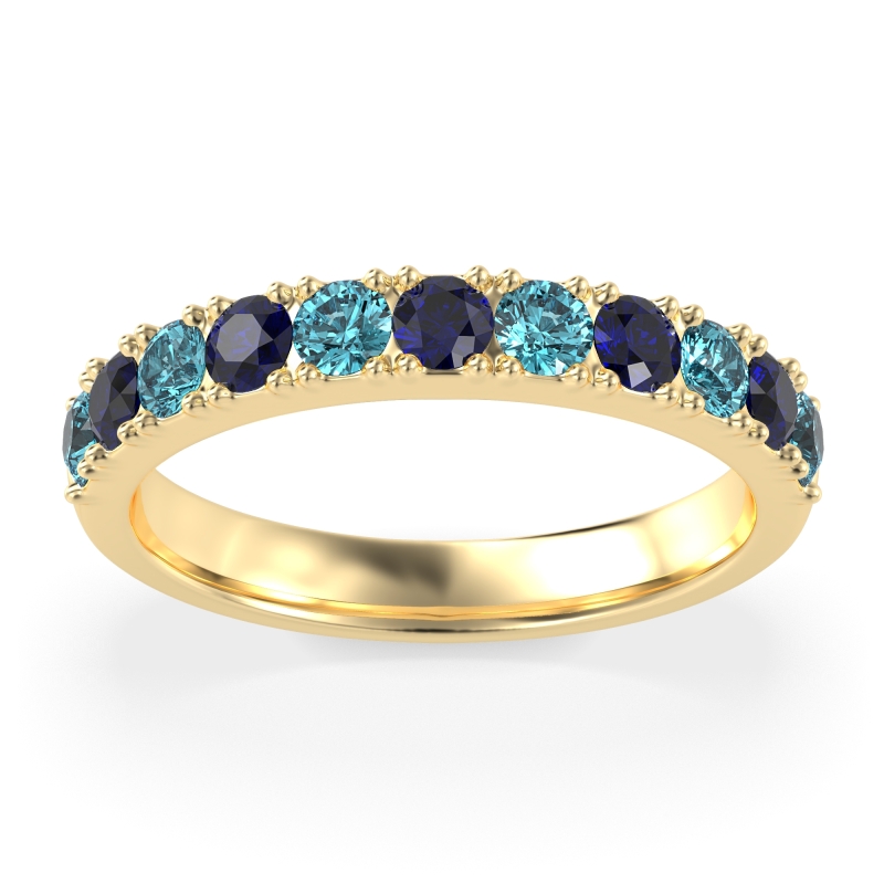 Half Eternity Classic Prong Set Udara Band