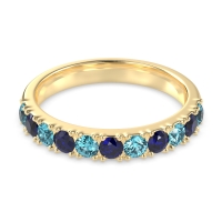 Half Eternity Classic Prong Set Udara Band