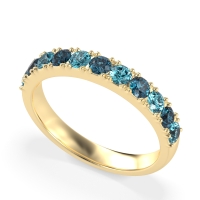 Half Eternity Classic Prong Set Udara Band