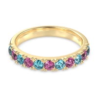 Half Eternity Classic Prong Set Udara Band