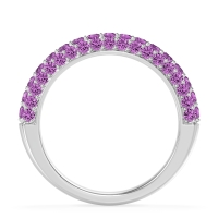 Gemstone Studded Half Eternity Agni Band