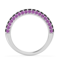 Gemstone Studded Half Eternity Agni Band