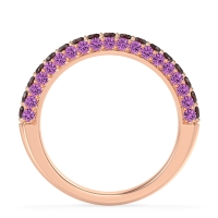 Gemstone Studded Half Eternity Agni Band