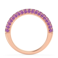 Gemstone Studded Half Eternity Agni Band