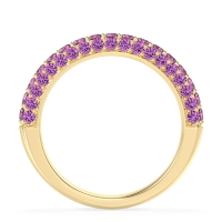 Gemstone Studded Half Eternity Agni Band
