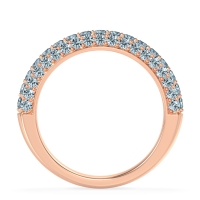 Gemstone Studded Half Eternity Agni Band