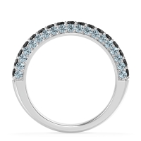 Gemstone Studded Half Eternity Agni Band