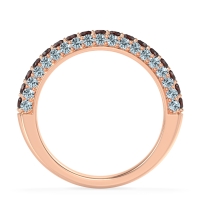 Gemstone Studded Half Eternity Agni Band