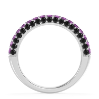 Gemstone Studded Half Eternity Agni Band