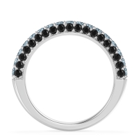 Gemstone Studded Half Eternity Agni Band