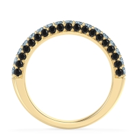 Gemstone Studded Half Eternity Agni Band