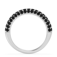 Gemstone Studded Half Eternity Agni Band