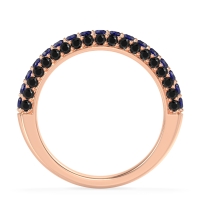 Gemstone Studded Half Eternity Agni Band