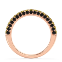 Gemstone Studded Half Eternity Agni Band