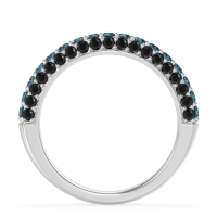 Gemstone Studded Half Eternity Agni Band