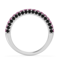 Gemstone Studded Half Eternity Agni Band