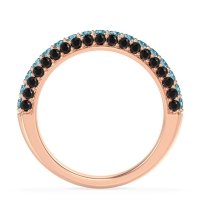 Gemstone Studded Half Eternity Agni Band