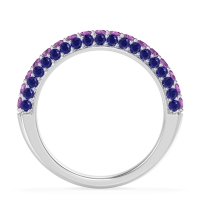 Gemstone Studded Half Eternity Agni Band