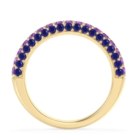 Gemstone Studded Half Eternity Agni Band
