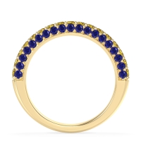 Gemstone Studded Half Eternity Agni Band