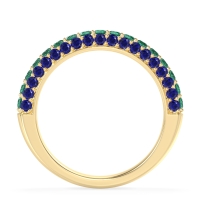 Gemstone Studded Half Eternity Agni Band