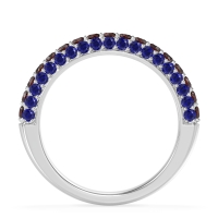 Gemstone Studded Half Eternity Agni Band