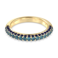Gemstone Studded Half Eternity Agni Band