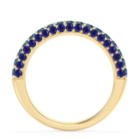 Gemstone Studded Half Eternity Agni Band