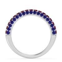 Gemstone Studded Half Eternity Agni Band