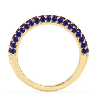 Gemstone Studded Half Eternity Agni Band