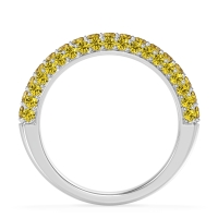 Gemstone Studded Half Eternity Agni Band