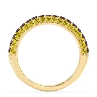 Gemstone Studded Half Eternity Agni Band