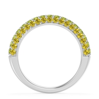 Gemstone Studded Half Eternity Agni Band