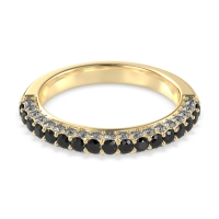 Gemstone Studded Half Eternity Agni Band