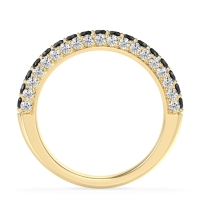 Gemstone Studded Half Eternity Agni Band