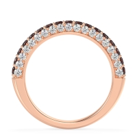 Gemstone Studded Half Eternity Agni Band