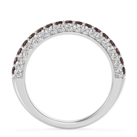 Gemstone Studded Half Eternity Agni Band