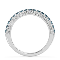 Gemstone Studded Half Eternity Agni Band