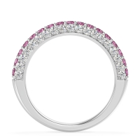 Gemstone Studded Half Eternity Agni Band