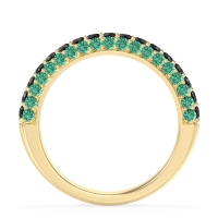 Gemstone Studded Half Eternity Agni Band