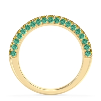 Gemstone Studded Half Eternity Agni Band