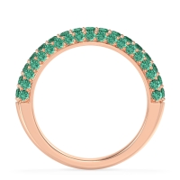 Gemstone Studded Half Eternity Agni Band