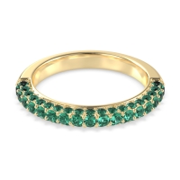 Gemstone Studded Half Eternity Agni Band