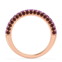 Gemstone Studded Half Eternity Agni Band