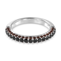 Gemstone Studded Half Eternity Agni Band