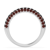 Gemstone Studded Half Eternity Agni Band